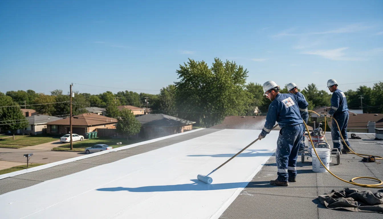 Commercial roof coating in Elon, NC near me